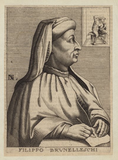 Filippo Brunelleschi, architetto e ingegnere italiano da Nicolas II de Larmessin