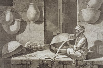 Il cestinaio, dal Volume II Arti e Mestieri di 