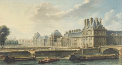 Il Palazzo delle Tuileries, visto dal quai d