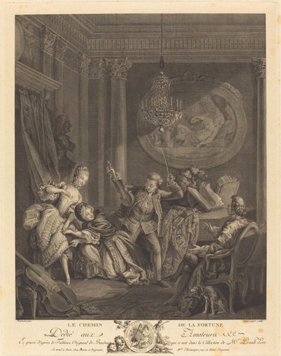 Il cammino della fortuna da Nicolas Joseph Voyez after Pierre Antoine Baudouin