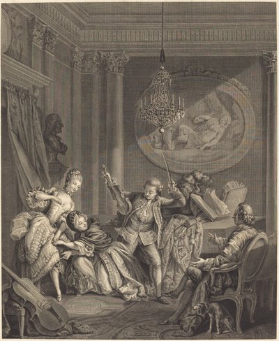 Il cammino della fortuna da Nicolas Joseph Voyez after Pierre Antoine Baudouin