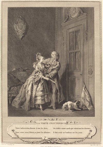 La visita inattesa da Nicolas Joseph Voyez after Sigmund Freudenberger