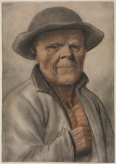 Ritratto di un vecchio da Nicolas Lagneau