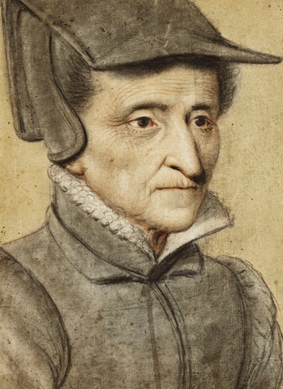 Ritratto di una vecchia donna da Nicolas Lagneau or Lanneau