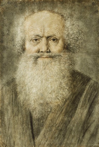 Ritratto di un Uomo con la Barba, Mezzo Busto da Nicolas Lagneau or Lanneau