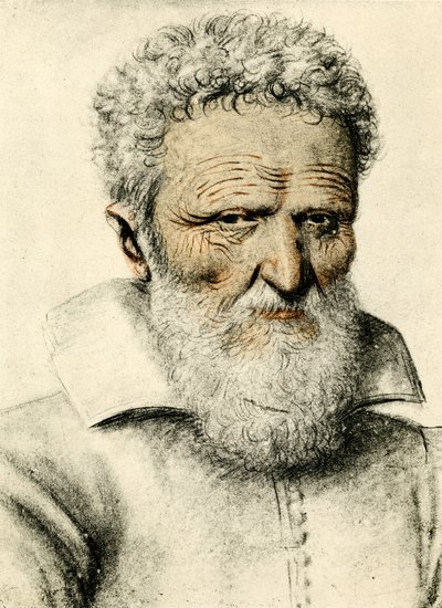 Ritratto di un vecchio da Nicolas Lagneau or Lanneau