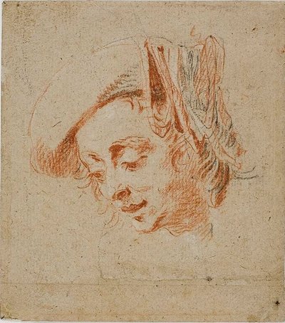 Testa di uomo da Nicolas Lancret