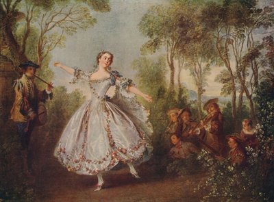 Mlle. Camargo che danza, 1730, c1915 da Nicolas Lancret