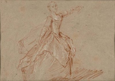 Studio per La danza tra il padiglione e la fontana da Nicolas Lancret