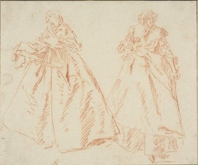 Due donne in piedi da Nicolas Lancret