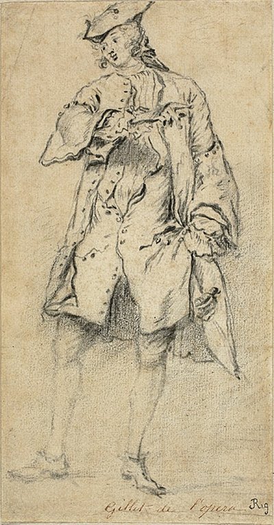 Giovane uomo in piedi da Nicolas Lancret