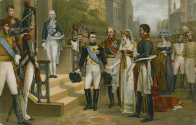Napoleone che riceve la regina Luisa di Prussia a Tilsit, 6 luglio 1807 da Nicolas Louis Francois Gosse