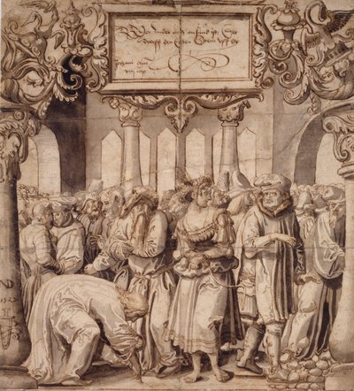 La donna sorpresa in adulterio da Nicolas Manuel Deutsch
