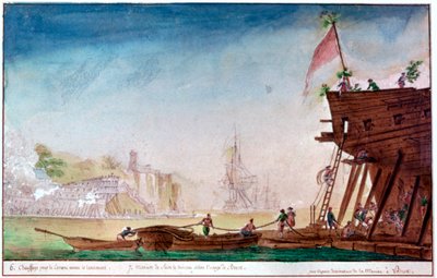 La Marina di Brest, c1750-1810 da Nicolas Marie Ozanne