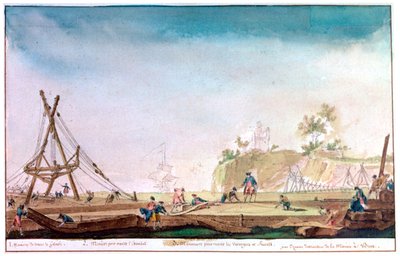 La Marina di Brest, c1750-1810 da Nicolas Marie Ozanne