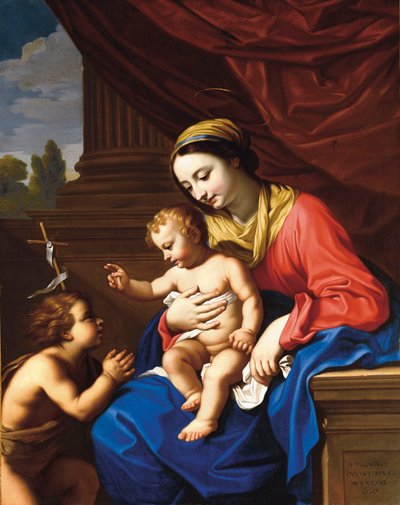 La Vergine e il Bambino con San Giovanni Battista, 1650 da Nicolas Mignard