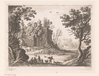 Edificio presso un fiume da Nicolas Perelle