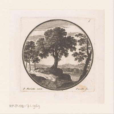 Veduta di alberi lungo l