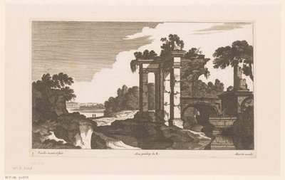 Paesaggio con rovine antiche da Nicolas Perelle
