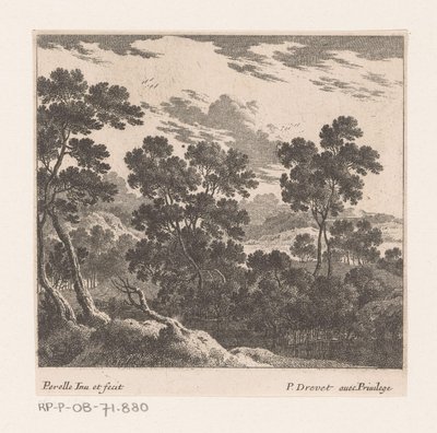 Paesaggio con alberi da Nicolas Perelle