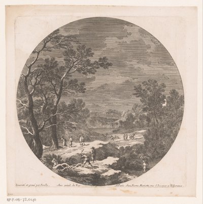 Paesaggio con boscaioli da Nicolas Perelle
