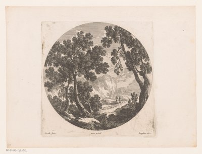 Paesaggio con pastori dietro il gregge da Nicolas Perelle