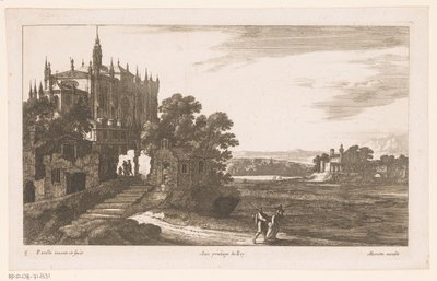 Paesaggio con cattedrale da Nicolas Perelle