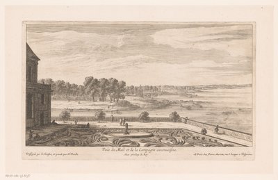 Paesaggio con villa e giardino da Nicolas Perelle