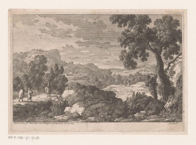 Paesaggio con viaggiatori da Nicolas Perelle