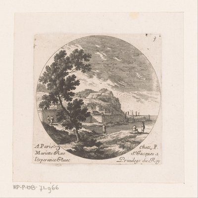 Città fortificata sul mare da Nicolas Perelle