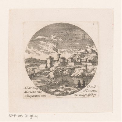 Città fortificata con torre da Nicolas Perelle
