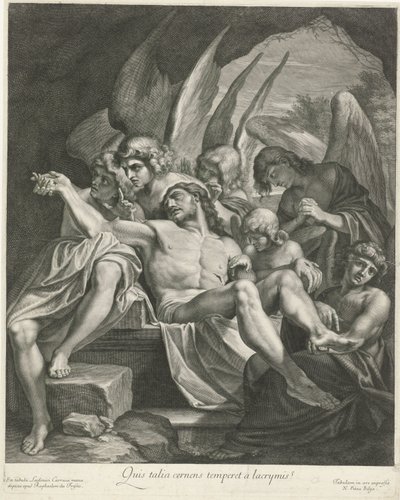 Deposizione di Cristo con angeli da Nicolas Pitau (I)