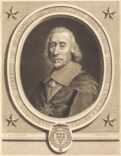 Perefixe de Beaumont da Nicolas Pitau I after Pierre Mignard I