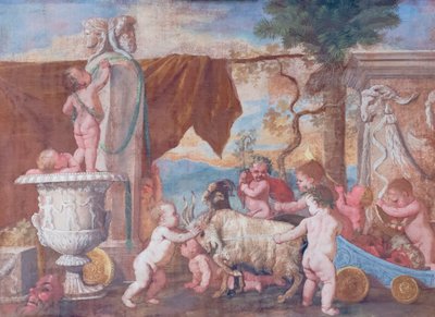 Baccanale con cherubini da Nicolas Poussin