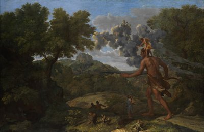 Orione cieco alla ricerca del sole nascente, 1658 da Nicolas Poussin