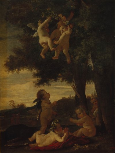 Cupidi e geni, 1630-1633 da Nicolas Poussin