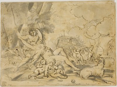 Figure, carro e cane da Nicolas Poussin