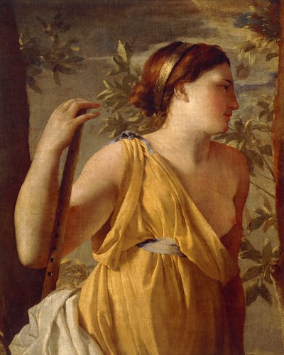 Ispirazione del poeta (dettaglio) circa 1630 da Nicolas Poussin