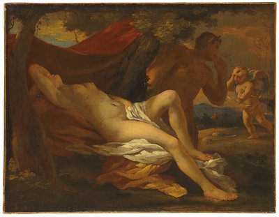 Giove e Antiope da Nicolas Poussin