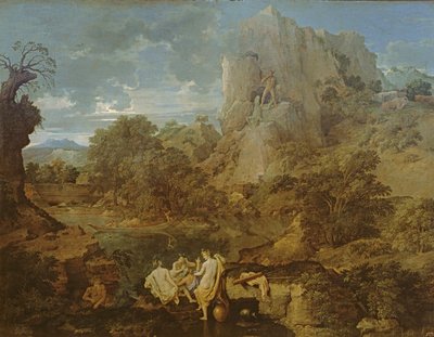 Paesaggio con Ercole e Caco, c.1656 da Nicolas Poussin