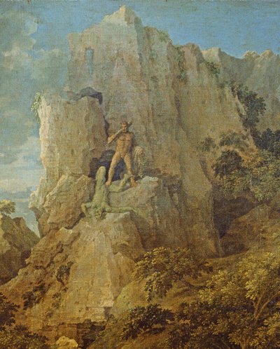 Paesaggio con Ercole e Caco (dettaglio) da Nicolas Poussin