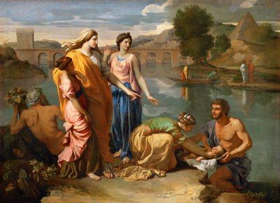 Mosè salvato dalle acque da Nicolas Poussin