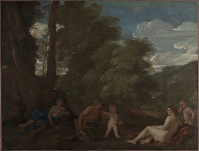 Ninfe e un satiro Amor Vincit Omnia, c. 1625-1627 da Nicolas Poussin