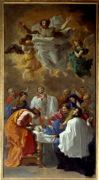 San Francesco Saverio che riporta in vita la figlia di un residente di Cangoxima in Giappone da Nicolas Poussin