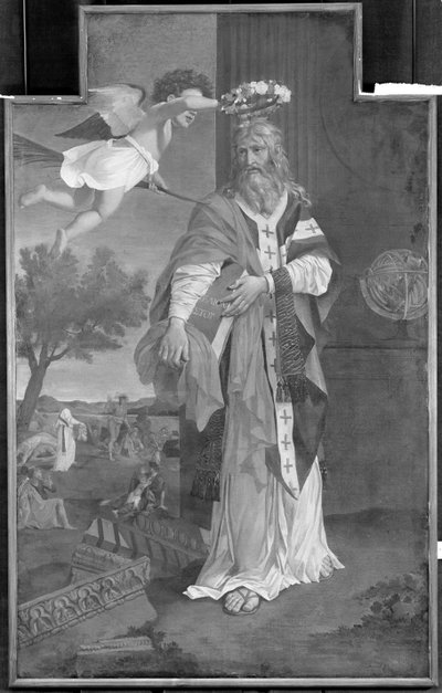 San Dionigi incoronato da un angelo da Nicolas Poussin