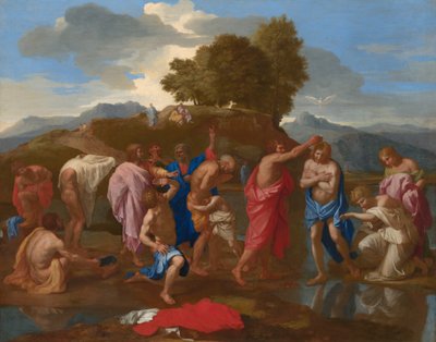 Die Taufe Christi da Nicolas Poussin