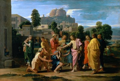 I ciechi di Gerico, o Cristo che guarisce i ciechi, 1650 da Nicolas Poussin