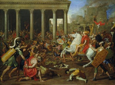 La distruzione dei templi a Gerusalemme da parte di Tito, c.1638/39 da Nicolas Poussin