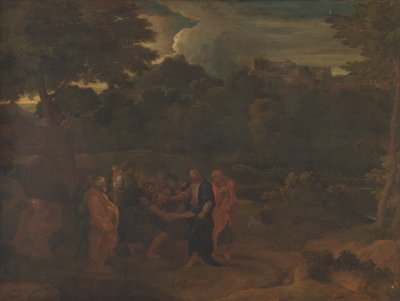 La guarigione dei due ciechi a Gerico da Nicolas Poussin