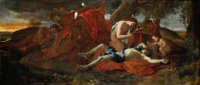 Venere piange Adone da Nicolas Poussin